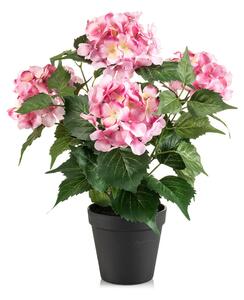 Τεχνητό Λουλούδι Σε Γλάστρα 40εκ. Emerald Hydrangea Pink 433399