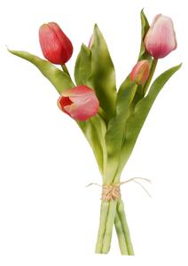 Τεχνητό Μπουκέτο Λουλουδιών 30εκ. Emerald Tulip Pink 436275