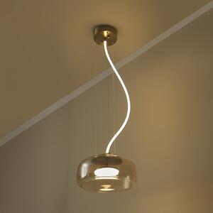 OSRAM Κρεμαστό φωτιστικό LED DECOR GLOW, πορτοκαλί/χρυσό, Ø 38 cm, φωτισμός, Χρυσό / Ορείχαλκου, Σαλόνι / τραπεζαρία, Γυαλί, σύγχρονο