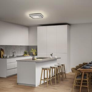 OSRAM Φωτιστικό οροφής LED ORBIS SPIRAL SQUARE, 36 x εκ., γκρι, ρυθμιζόμενος, Γκρι, Σαλόνι / τραπεζαρία, Μέταλλο, σύγχρονο