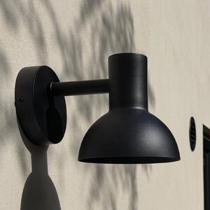 Markslöjd Εξωτερικός φωτισμός τοίχου LED Nubi, μαύρος, IP44, ρυθμιζόμενος, χάλυβας, ρυθμιζόμενος, Μαύρο, Ανοξείδωτος χάλυβας, Σκανδιναβικό