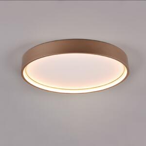 Trio Lighting Φωτιστικό οροφής LED Doha, CCT, χρώματος καφέ, Καφέ / Σκουριάς, Σαλόνι / τραπεζαρία, Μέταλλο, Στρογγυλό τοίχο