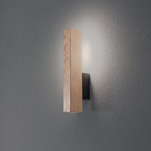 LED φωτιστικό τοίχου από ξύλο Teo, πεύκο, 31 cm, 3000 K