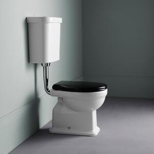 GSI Classic Medium Level 871000MNC Λεκάνη Υ.Π Κατωστόμια 73cm με Καζανάκι Χαμηλής Κατεβασιάς και Κάλυμμα Μαύρο Soft Close