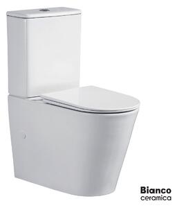 Bianco Ceramica Versa VR12000SC-300 Λεκάνη Χαμηλής Πίεσης 63 Rimless Back To Wall με κάλυμμα Soft Close & καζανάκι White