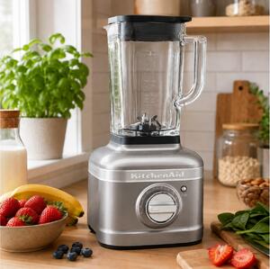 Μπλέντερ KitchenAid Artisan K400 5KSB4026EMS με ισχύ 1200W, χωρητικότητα 1.4L, 5 ταχύτητες και λειτουργία Pulse - Medallion Silver