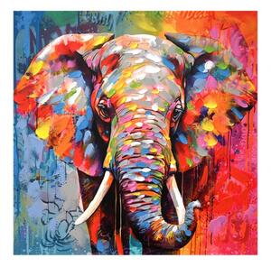 Πίνακας Σε Καμβά Elephant Inart 80X3X80 εκ 296-000002 296-000002