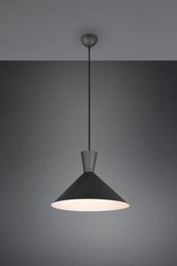 Κρεμαστό Φωτιστικό Οροφής 1xΕ27 Φ35cm Enzo Trio Lighting R30781932 Μαύρο