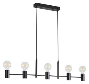 Κρεμαστό Φωτιστικό Οροφής 5xE27 120x95cm Adept Homelighting 77-8249 Μαύρο