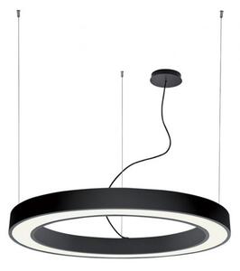 Κρεμαστό Φωτιστικό Οροφής LED 88W 3000Κ Φ120cm Ring Viokef 3915-0012-3-B-N Μαύρο