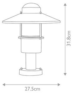 Επιδαπέδιο Φωτιστικό E27 60W IP44 Klampenborg Elstead Lighting KLAMPENBORG-PED-SIL Ασημί