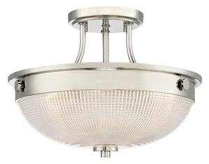 Πλαφονιέρα Φωτιστικό Οροφής 2xE27 60W IP20 Ασημί Mantle Elstead Lighting QZ-MANTLE-SF-IS Ασημί