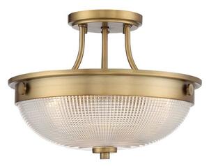 Πλαφονιέρα Φωτιστικό Οροφής 2xE27 60W IP20 Ασημί Mantle Elstead Lighting QZ-MANTLE-SF-WS Ορείχαλκος