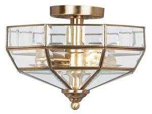 Πλαφονιέρα Φωτιστικό Οροφής 2xE27 60W IP20 Old Park Elstead Lighting OLD-PARK-AB Ορείχαλκος