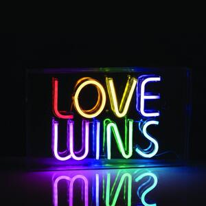 Επιτραπέζιο Φωτιστικό LOVE WINS NEON IP20 USB Πολύχρωμο X131203718 ACA X131203718 Πολύχρωμο