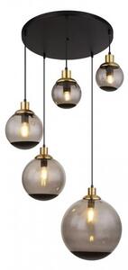 Κρεμαστό Φωτιστικό Οροφής 5xE27 Μαύρο Potter 15860-5H Globo Lighting 15860-5H Μαύρο