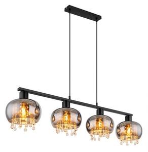 Κρεμαστό Φωτιστικό Οροφής 4xE27 Μαύρο Gorry 15839-4H Globo Lighting 15839-4H Μαύρο