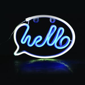 Παιδικό Φωτιστικό Επίτοιχο ΝΕΟΝ LED Hello ACA F0422026330 Μπλε