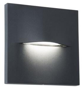 Απλίκα Φωτιστικό Τοίχου LED 3W 3000K IP65 14x14 Vita Viokef 4298400 Ανθρακί