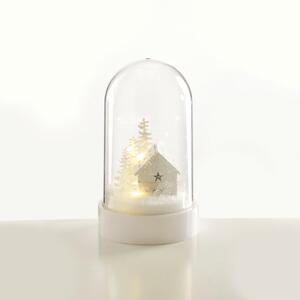 Λαμπάκια Ball White House 10 Mini LED Μπαταρίας 3xAA Φ11x19cm X07101134 ACA X07101134