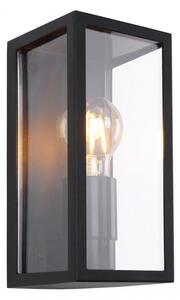 Απλίκα Φωτιστικό Τοίχου 1xΕ27 Μαύρο IP54 Gundula 31981 Globo Lighting 31981 Μαύρο