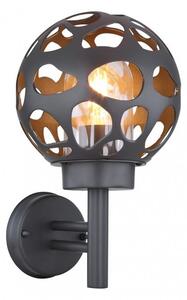 Απλίκα Φωτιστικό Τοίχου 1xE27 Ανθρακί IP44 Hilario 31805 Globo Lighting 31805 Ανθρακί