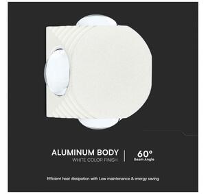 Απλίκα Τοίχου LED 4W 390lm 60° IP54 Τεσσάρων Εξόδων Λευκό Θερμό Λευκό 10589 VTAC 10589 Λευκό