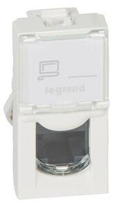 Πρίζα RJ 45 κατηγορίας 5e λευκή Mosaic Legrand 076551 Λευκό