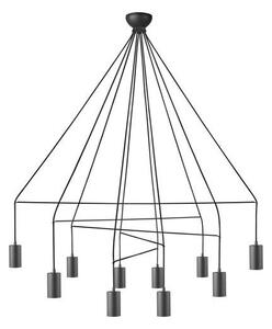 Φωτιστικό κρεμαστό δεκάφωτο Imbria Black ατσάλινο μαύρο Nowodvorski 9680 Μαύρο