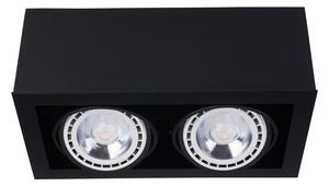 Downlight Σποτ δίφωτο Box ES111 γκρι μαύρο λευκό Nowodvorski 9470 Μαύρο