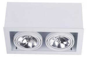 Downlight Σποτ δίφωτο Box ES111 γκρι μαύρο λευκό Nowodvorski 9472 Λευκό