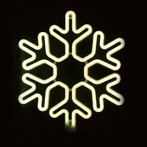 Χριστουγεννιάτικη Χιονονιφάδα NEON LED IP44 40X40CM SNOWFLAKE ACA X0830014111 Κίτρινο