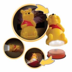 Φωτάκι Νυκτός με Φακό 2 σε 1 Winnie Pooh LED 65102 Ango Dalber 65102 Πορτοκαλί