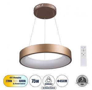 Κρεμαστό Φωτιστικό Οροφής LED 72W 8625lm SALEM Globostar 61244 Καφέ