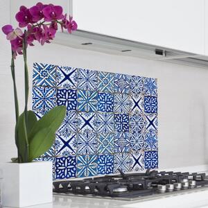 Πλάτη προστασίας τοίχου εστιών κουζίνας Blue Azulejos L 67215 Ango 67215 Μπλε