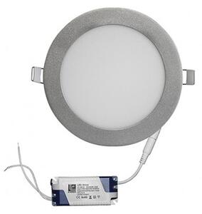 Φωτιστικό PL Χωνευτό 12W SMD Slim Ασημί 3000Κ 21-0121600 Lumen 21-0121600 Ασημί