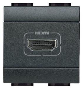 Πρίζα 2 Στοιχείων HDMI Γραφίτης Bticino L4284 Legrand L4284 Ανθρακί