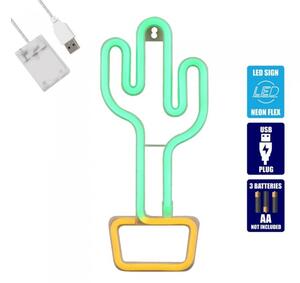 Διακοσμητικό Φωτιστικό Neon Led Cactus 78574 Globostar 78574 Πράσινο