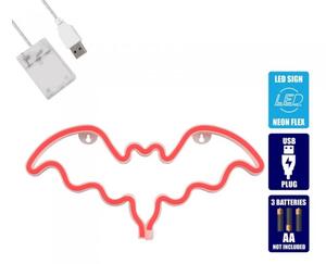 Διακοσμητικό Φωτιστικό Neon Led Batman 78579 Globostar 78579 Κόκκινο