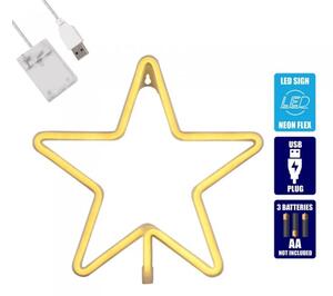 Διακοσμητικό Φωτιστικό Neon Led Θερμό Λευκό Star 78585 Globostar 78585 Κίτρινο