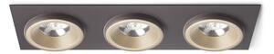 Χωνευτό Σποτ Φωτιστικό Οροφής Led SHARM SQ III H33,4 Φ11,4 Rendl R13261 Χρυσό