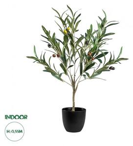 Artificial Garden OLIVE TREE 20051 Τεχνητό Διακοσμητικό Φυτό Ελιά Υ55cm Globostar 20051 Πράσινο