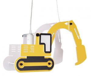 Παιδικό Κρεμαστό Φωτιστικό E27 PVC EXCAVATOR Κίτρινο 61579 Globostar 61579 Κίτρινο