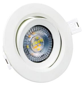 Χωνευτό Σποτ Φωτιστικό Οροφής LED CCT SMD 7W 3000K-6000K IP44 Λευκό Epistar 6444 Spotlight 6444 Λευκό