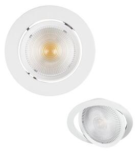 Χωνευτό Σποτ Φωτιστικό Οροφής LED COB 10W 4000K Λευκό Epistar 5989 Spotlight 5989 Λευκό