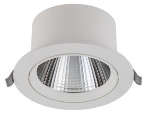 Χωνευτό Φωτιστικό Οροφής Downlight LED 15W Λευκό-Ασημί 3000Κ Egina 10555 Nowodvorski 10555 Λευκό-Ασημί