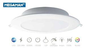 Χωνευτό Σποτ Φωτιστικό Οροφής LED 7W Λευκό Downlight Φ11,5cm 4000K Kana 40-11417 Panagoulas 40-11417 Λευκό