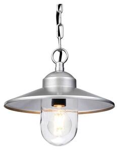 Κρεμαστό Φωτιστικό Οροφής E27 60W IP44 Klampenborg Elstead Lighting KLAMPENBORG8 Ασημί