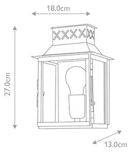 Απλίκα Φωτιστικό Τοίχου E27 60W IP44 Lambeth Palace Elstead Lighting LAMBETH-PALACE-V Σιέλ/Βεραμάν/Μέντα