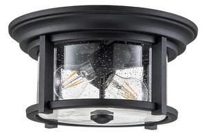 Πλαφονιέρα Φωτιστικό Οροφής 2xE27 60W IP44 Merrill Elstead Lighting FE-MERRILL-F-BLK Μαύρο